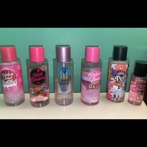 6 Victoria’s Secret pink body mists!